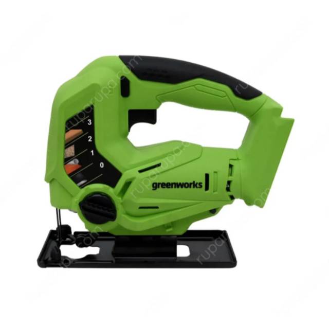 jigsaw greenworks profesional  gergaji mesin presisi tanpa kabel 24V