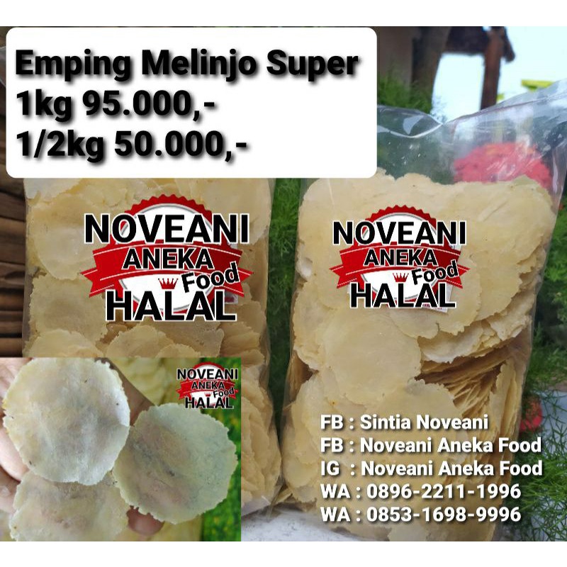 

Emping Melinjo Super / Emping melinjo Tipis / Emping Melinjo Renyah pku