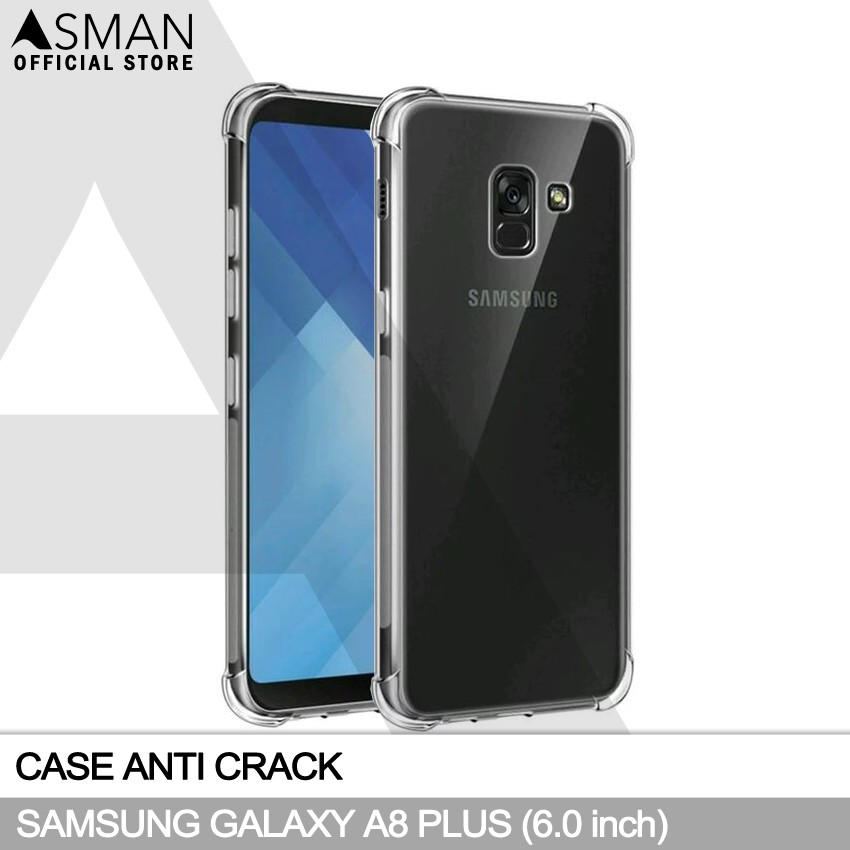 Anti Crack Samsung Galaxy A8 Plus (6.0&quot;) | Soft Case Anti Bentur - Clear