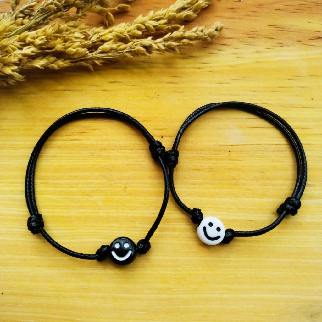 [ SMILE ]Gelang couple/gelang vintage/gelang persahabatan/gelang smile/charm smile