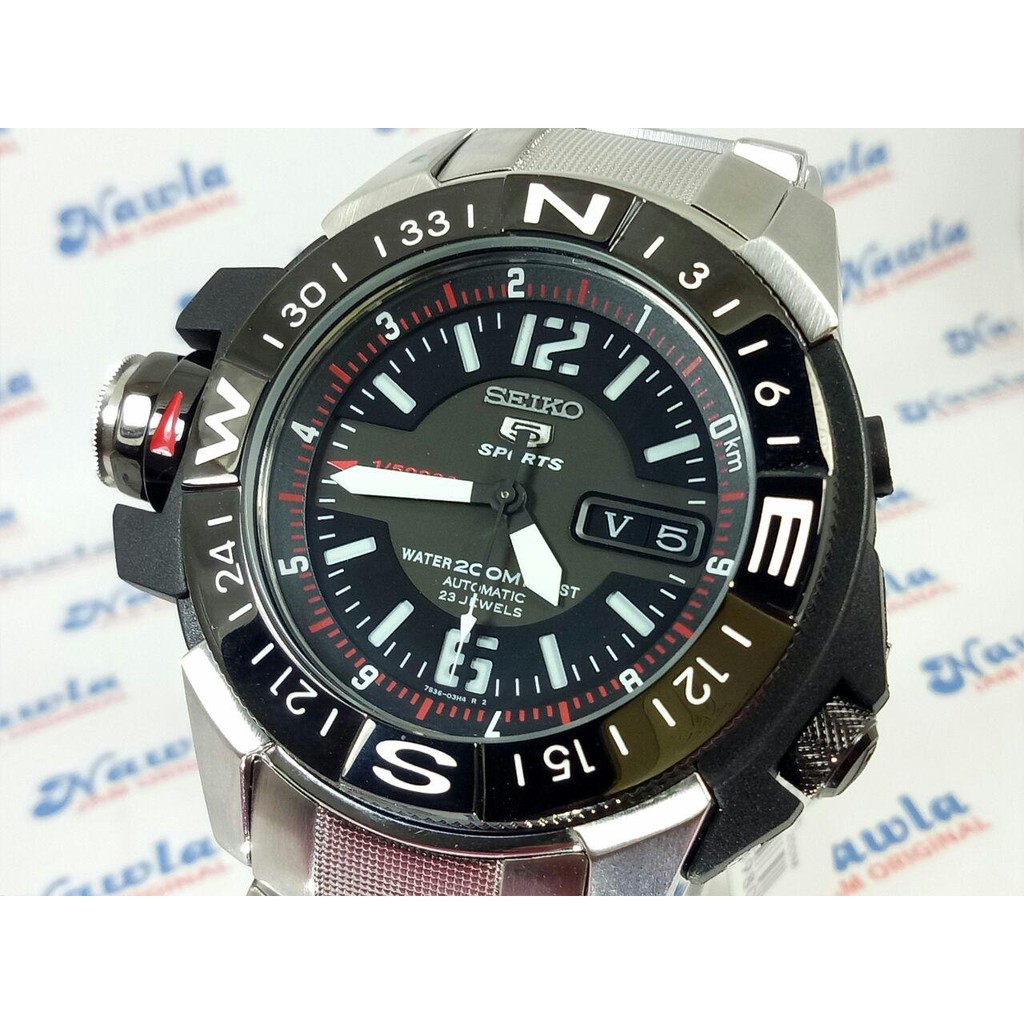 Seiko 5 Sport SKZ229K1 Automatic 200M Map Meter - Jam Pria SKZ229