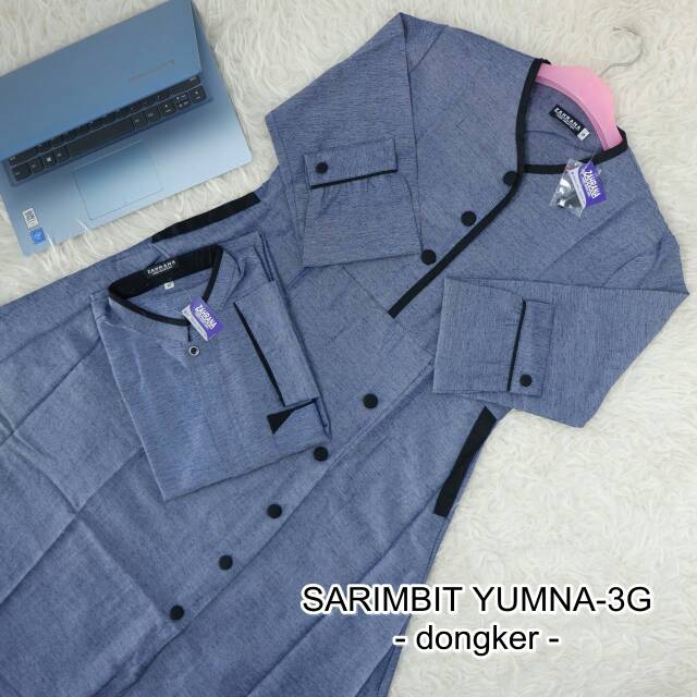 Couple YUMNA-3G Zahrana/ Gamis & Koko 3G Pendek/Koko 3G Panjang/Couple Jumbo