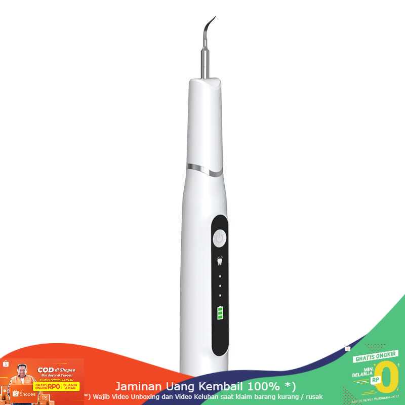 (BISA COD) RVOSTR Funtooth Pembersih Karang Gigi Ultrasonic Teeth Scraper - HS-02