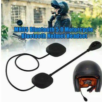 Headset Bluetooth Helm MH05 MH04 Bisa langsung connect ke hp untuk dengerin lagu, telfonan dll