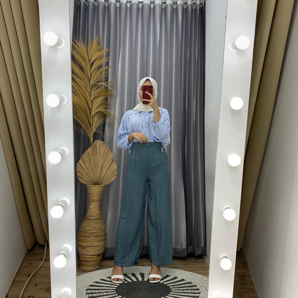 TERMURAHH!! Kulot Hw Jumbo Juny-kulot hw-celana kulot-celana kulot-kulot-kulot wanita panjang-kulot pants-celana kulot highwaist wanita-cullote highwaist