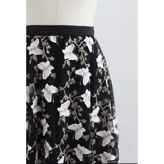 [ Retro Series ] 3D Butterfly Midi Tutu Skirt Premium ( Rok Tutu 3D Kupu Kupu )