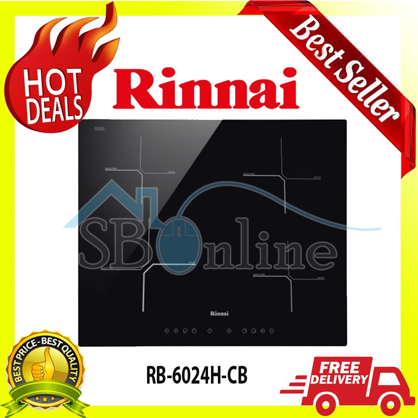 RINNAI Kompor Listrik Induksi 4 Tungku - RB 6024H CB