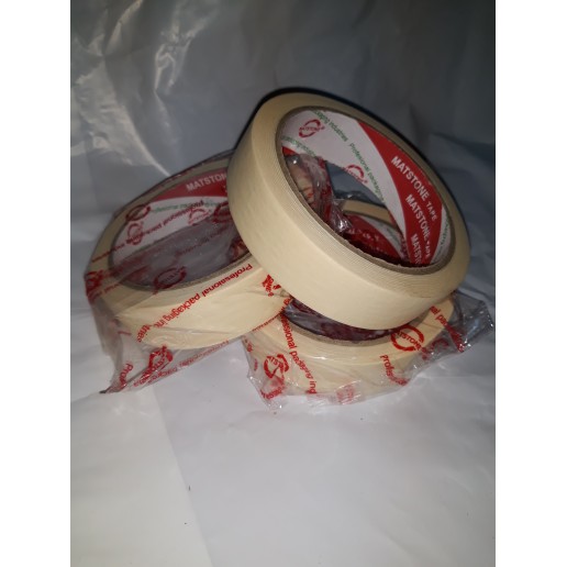 

Lakban kertas 1 inch x 21 meter / masking tape matstone