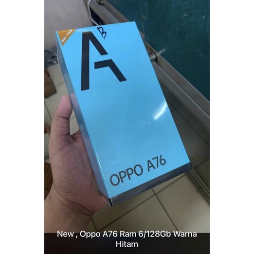 oppo a76 ram 6/128 kondisi baru