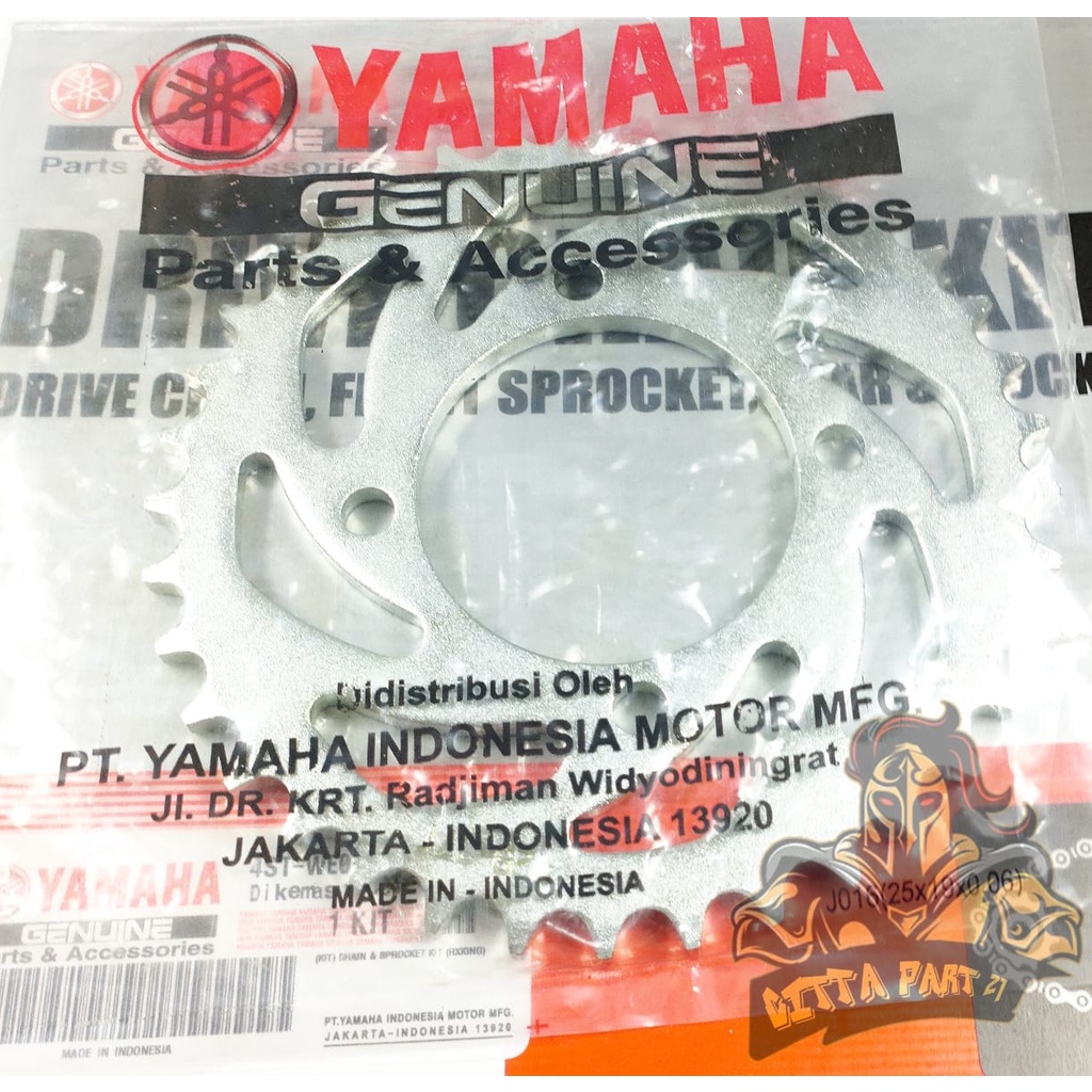 GEAR SET YAMAHA KUALITAS ASLI ORIGINAL YAMAHA presisi kokoh tidak bunyi atau berisik GEAR SET RX KING GEAR SET RXS GEAR SET RX KING NEW