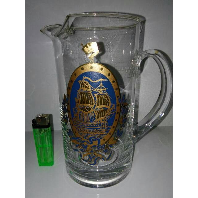 Teko kaca pajangan antik 2531