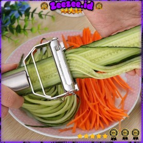 Pengupas Buah Sayur Fruit Vegetable Peeler Grater Multifunction - YYC770 - Silver