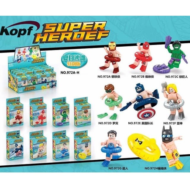 Minifigure Super Heroes Summer Swimming - Dargo 972