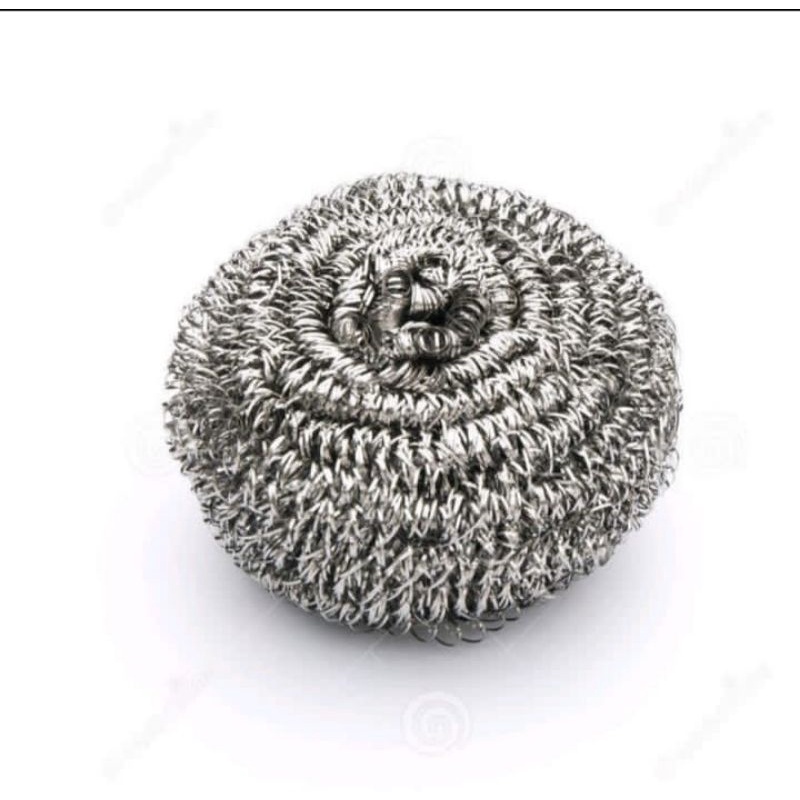 SPON STEEL WOOL STAINLESS BUAT CUCI PIRING DLL HARGA PER PCS