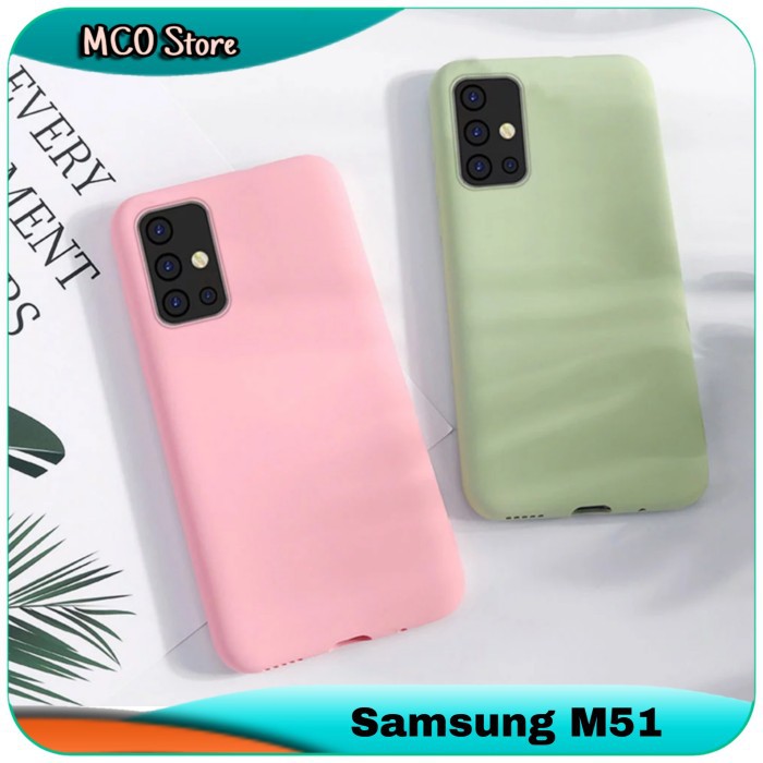 Case Samsung Galaxy M51 M 51 Smooth Soft Case Rainbow Casing Cover Silicone
