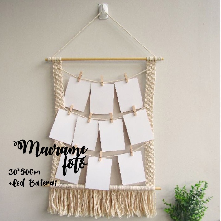 Jual Hiasan Dinding Macrame Polaroid Shopee Indonesia