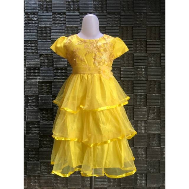 Gaun Anak - Dress / Gaun / Baju Pesta Anak Perempuan Cewek Birthday Ulang Tahun 3 - Salem, 11