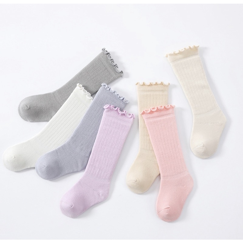 Kaos Kaki Polos Panjang Anak Bayi Perempuan / Baby Girl Socks