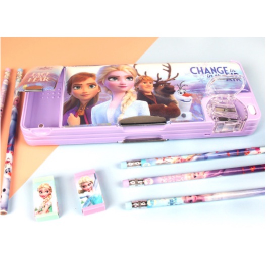 DISNEY FROZEN ORIGINAL pop up pencil case magnetic/KOTAK PENSIL MAGNET DM28124F