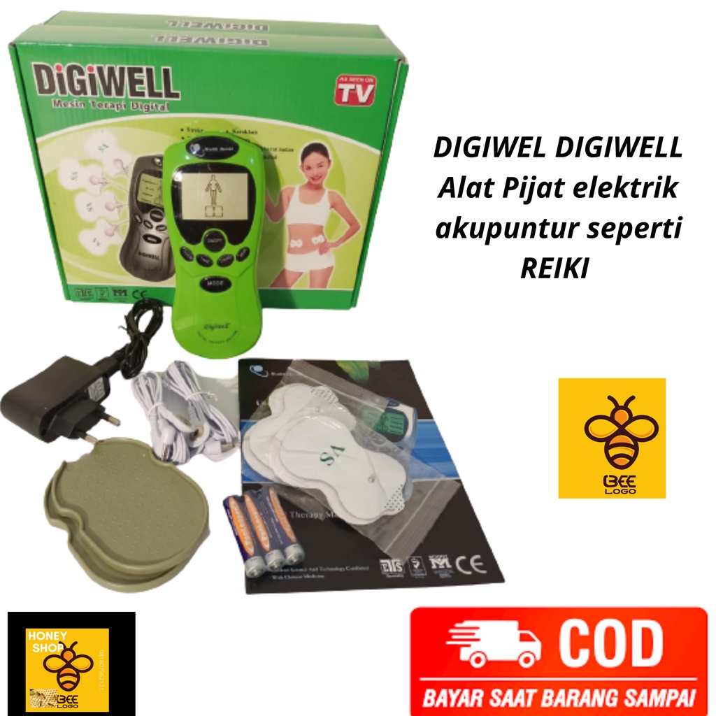 DIGIWEL DIGIWELL Alat Pijat elektrik akupuntur seperti REIKI