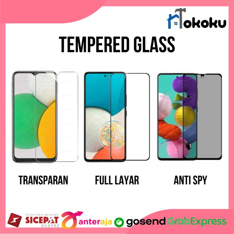 Tempered Glass Full Anti Spy Samsung A20s A21s A22 A22 5G A23 | Screen Protector