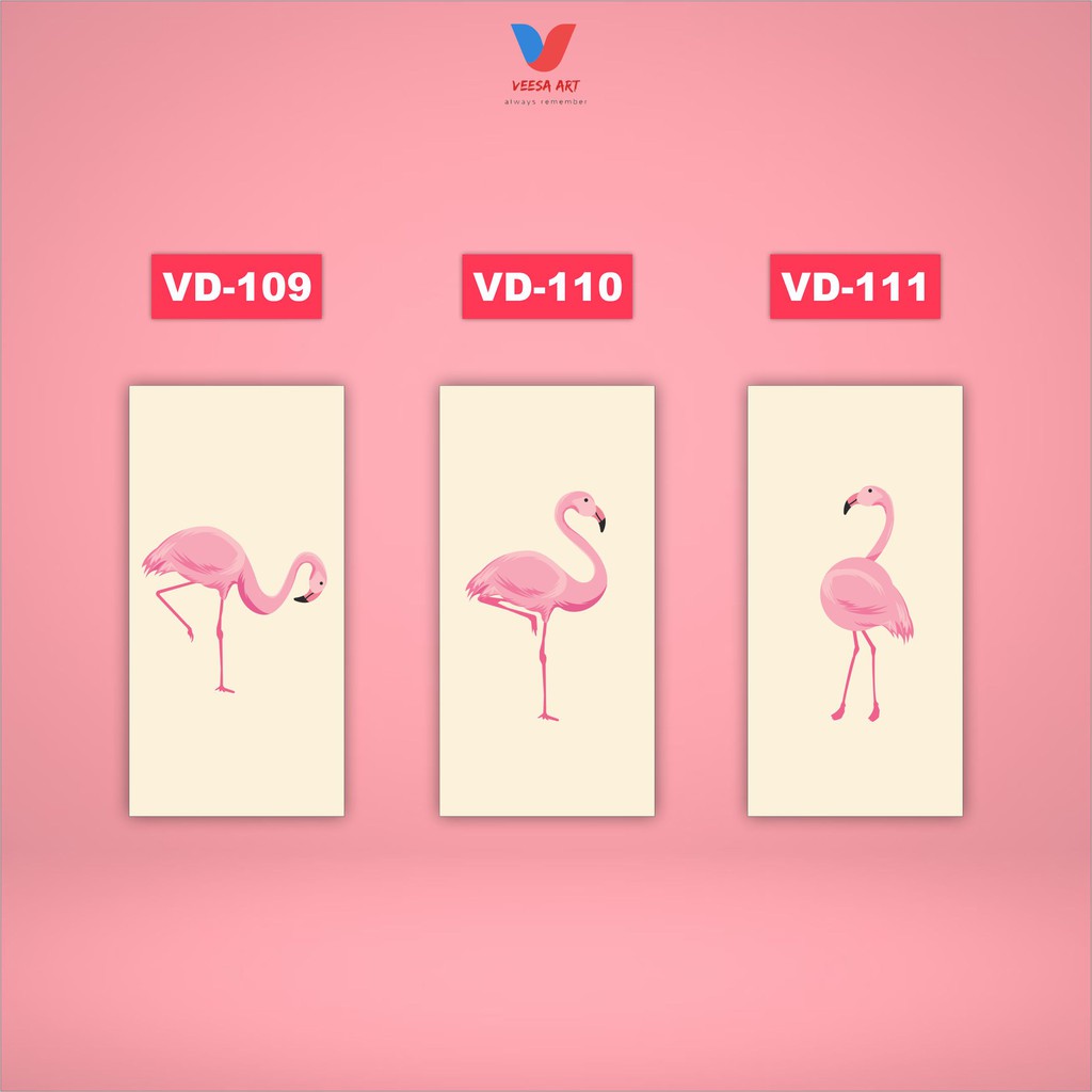Wall decor Hiasan dinding kamar pajangan rumah dekorasi tropical flamingo walldecor pajangan dinding
