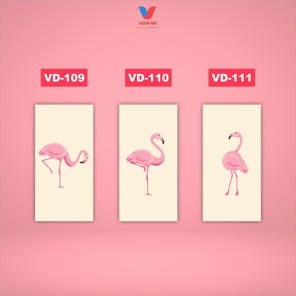 Wall decor Hiasan dinding kamar pajangan rumah dekorasi tropical flamingo walldecor pajangan dinding