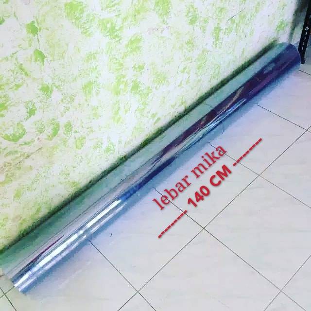 

Mika roll kaku rigid 0.30mm . / meter . / LEBAR MIKA 140CM