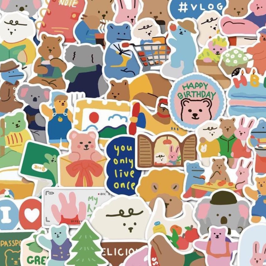 Jual Sticker Bear Bahan Premium | Shopee Indonesia