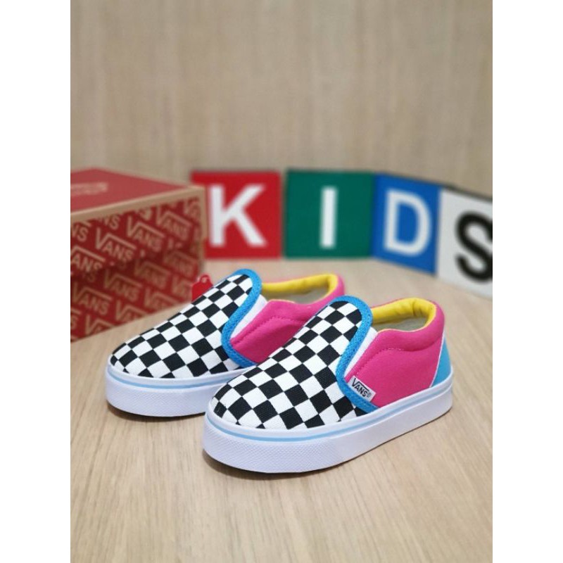 SEPATU ANAK VANS PREMIUM HIGH QUALITY SEPATU VANS SLIP ON CATUR ANAK ANAK