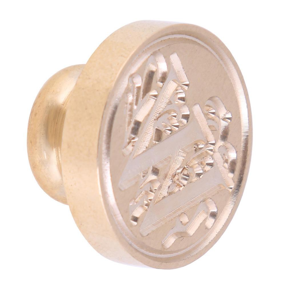 

T1 Stempel Cap Segel Amplop Surat/Kartu Undangan Pernikahan/Ulang Tahun Bahan Kuningan Lapis Emas K6