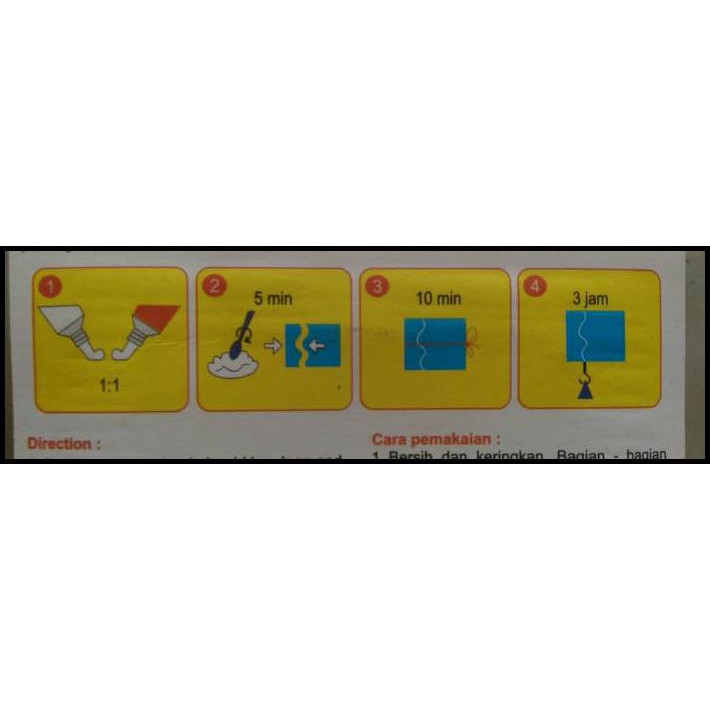 

EKSKLUSIF LEM DEXTONE RAPID EPOXY CLEAR / 5 M LEM PLASTIC STELL / SERBAGUNA