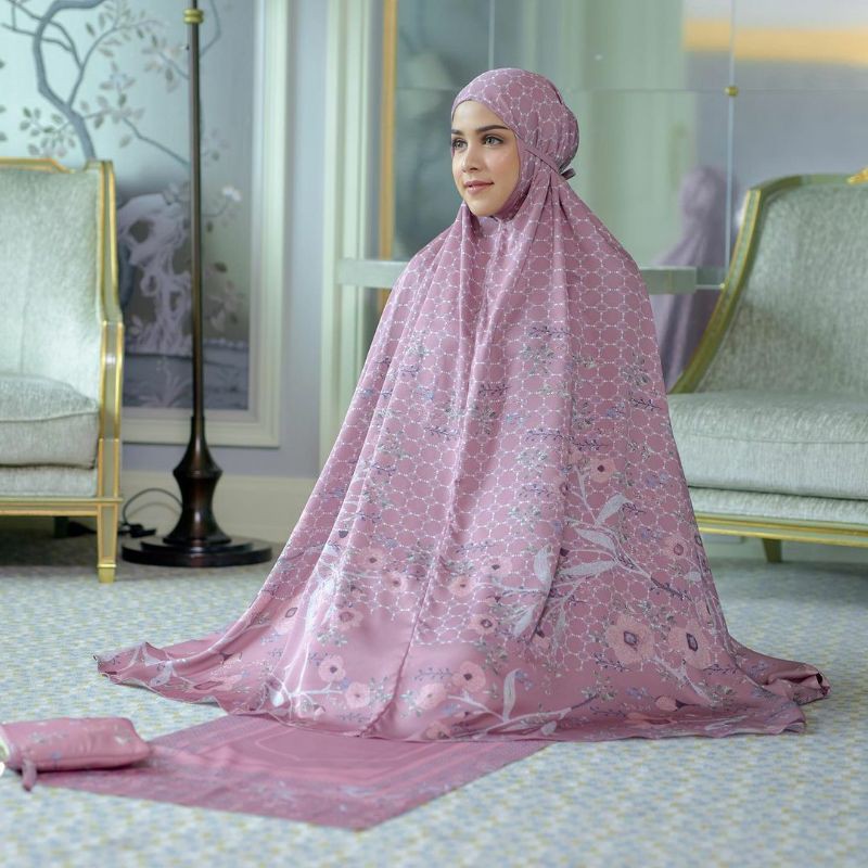 MUKENA SILKY GLOW DUSTY PINK "BY MYLADY"