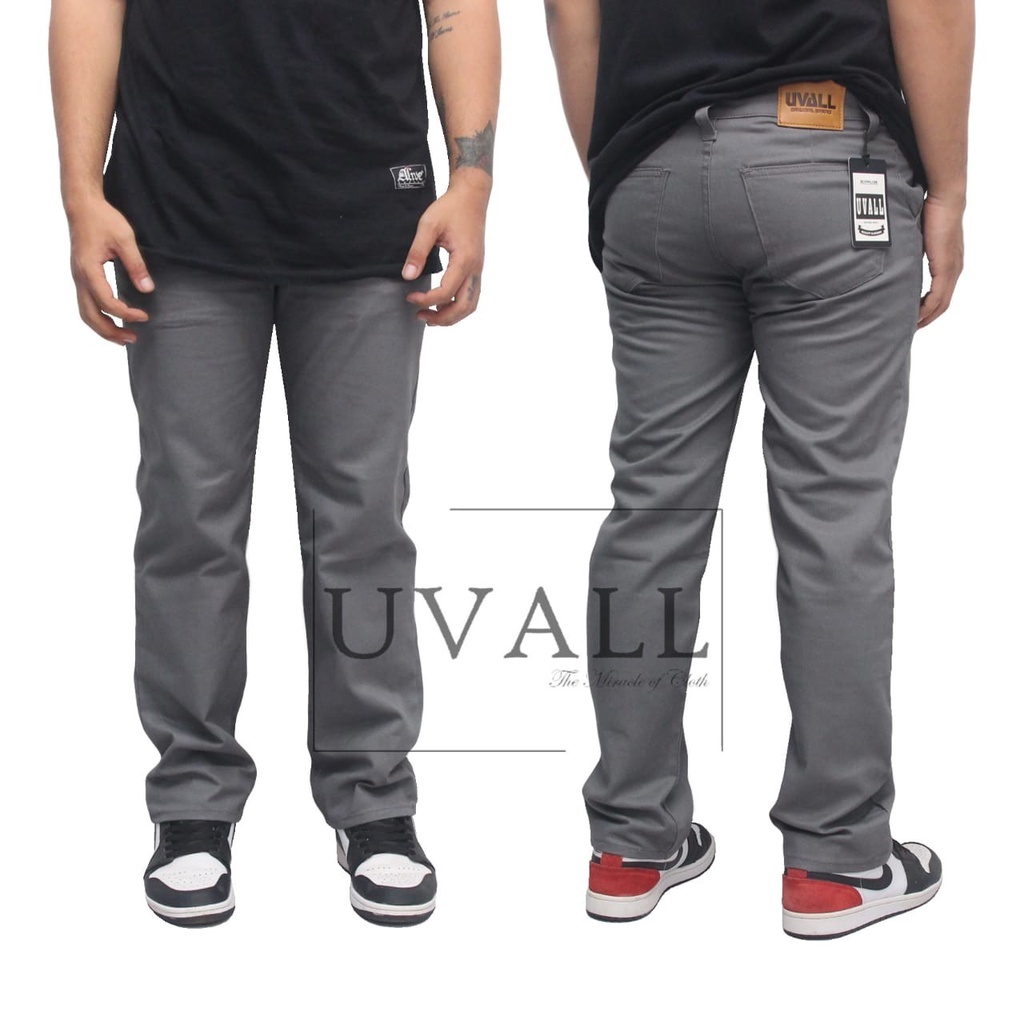 Celana panjang chino  pria  standard regular non strech(melar) polos
