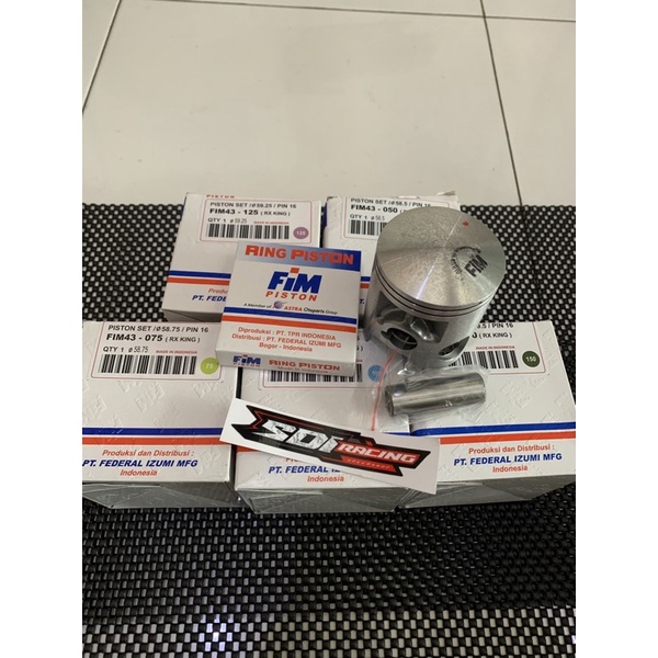 PISTON RX KING FIM os50 os75 os100 os125 os150 os175 os200 os250