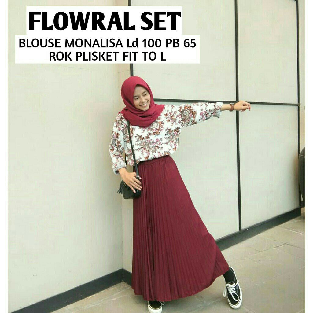 20 Inspirasi Ootd Rok Plisket Warna Merah Maroon My Red Gummi Bear