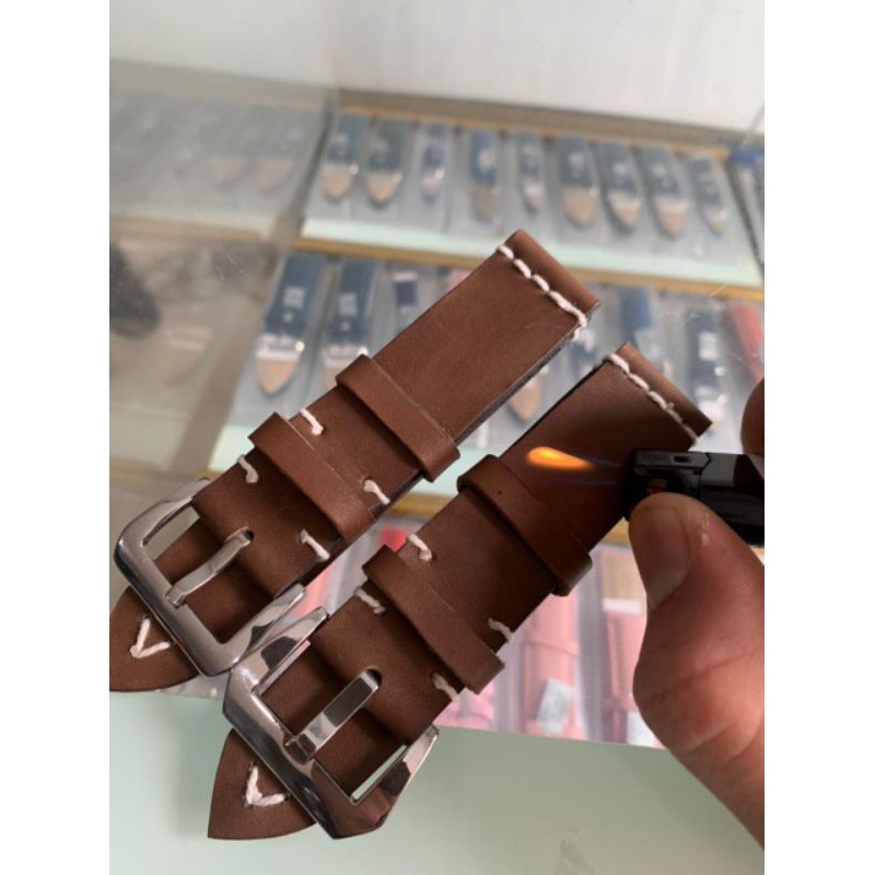 Strap Tali Jam Tangan Kulit Sapi Asli baha import crazy