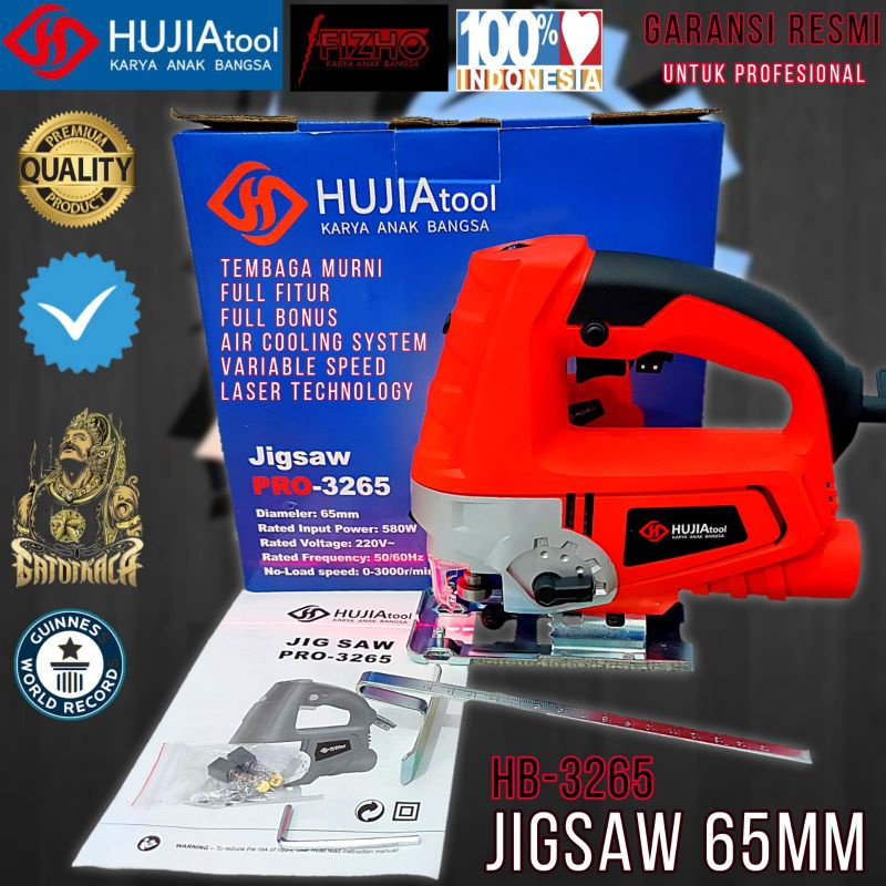 Jual Mesin Jigsaw Promo Hujia HB 3255 potong kayu dan asbes Promo
