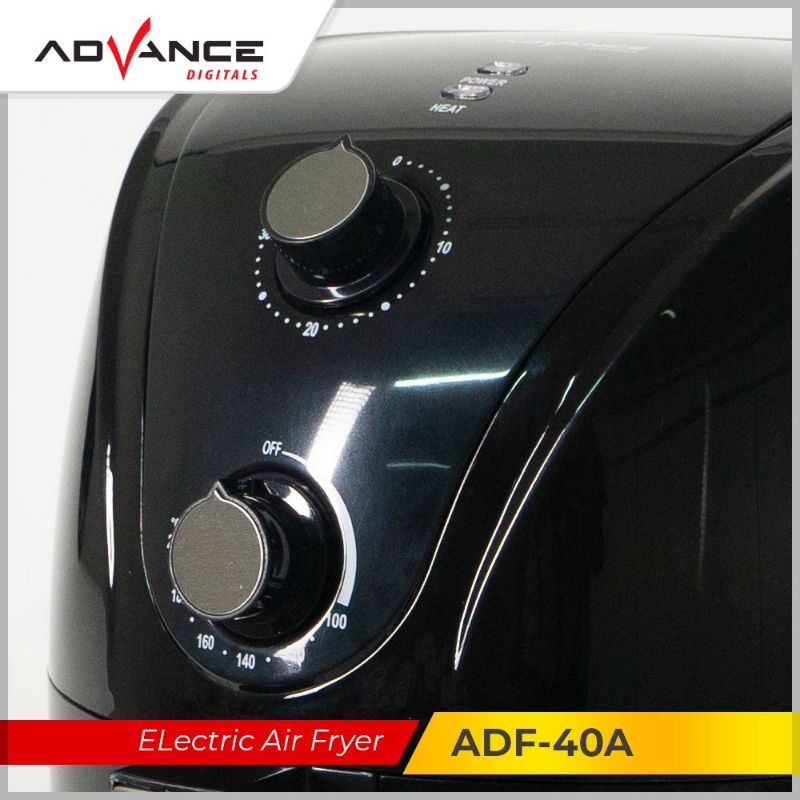 READY STOCK Advance Electric Air Fryer ADF-40A Mesin Penggoreng Tanpa Minyak Aman Untuk Kesehatan 700 Watt Garansi Resmi Advance