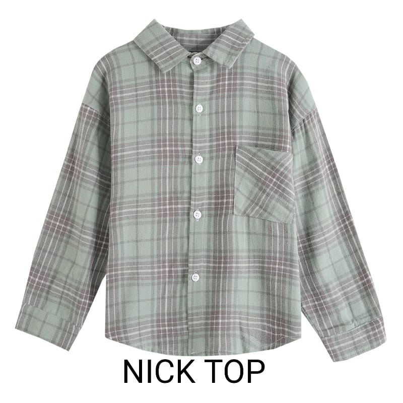 BAJUKIDDIE NICK TOP KEMEJA CASUAL FASHION ANAK COWOK KOREA IMPORT