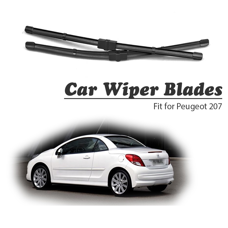 1 Set Karet Wiper Depan Mobil Untuk Peugeot 207 Hatchback Sedan 207 CC 2006-2012