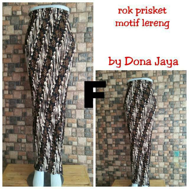 ROK PRISKET BATIK MOTIF PARANG COKLAT