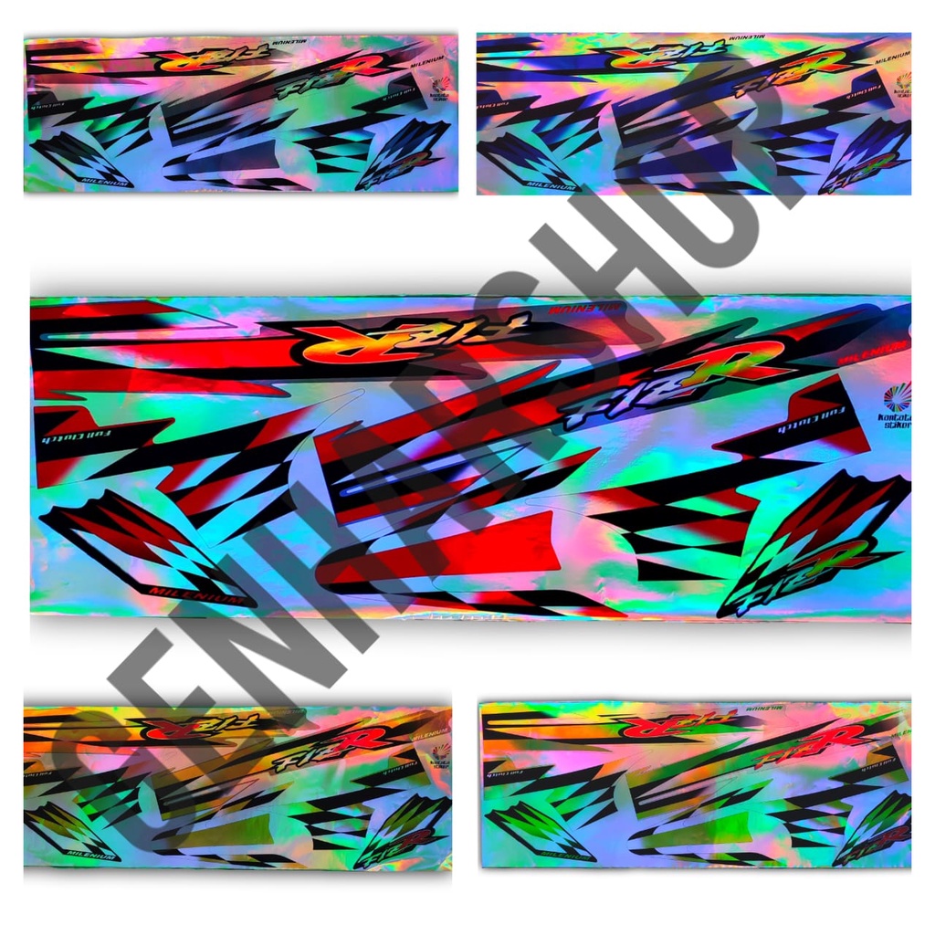 Stiker Striping Lis Body Motor yamaha f1zr Milenium Hologram Full Set