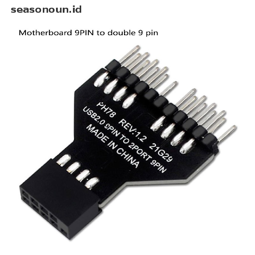 【seasonoun】 9-Pin USB HUB Header USB 2.0 9 pin Connector Adapter for RGB Splitter .