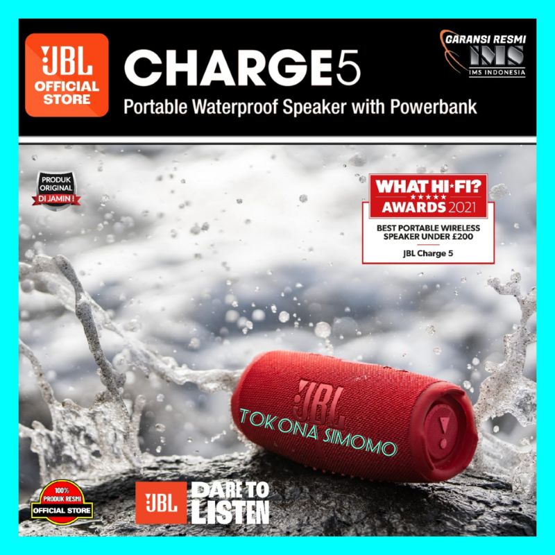 JBL CHARGE 5 Portable Waterproof Speaker Original Garansi Resmi IMS