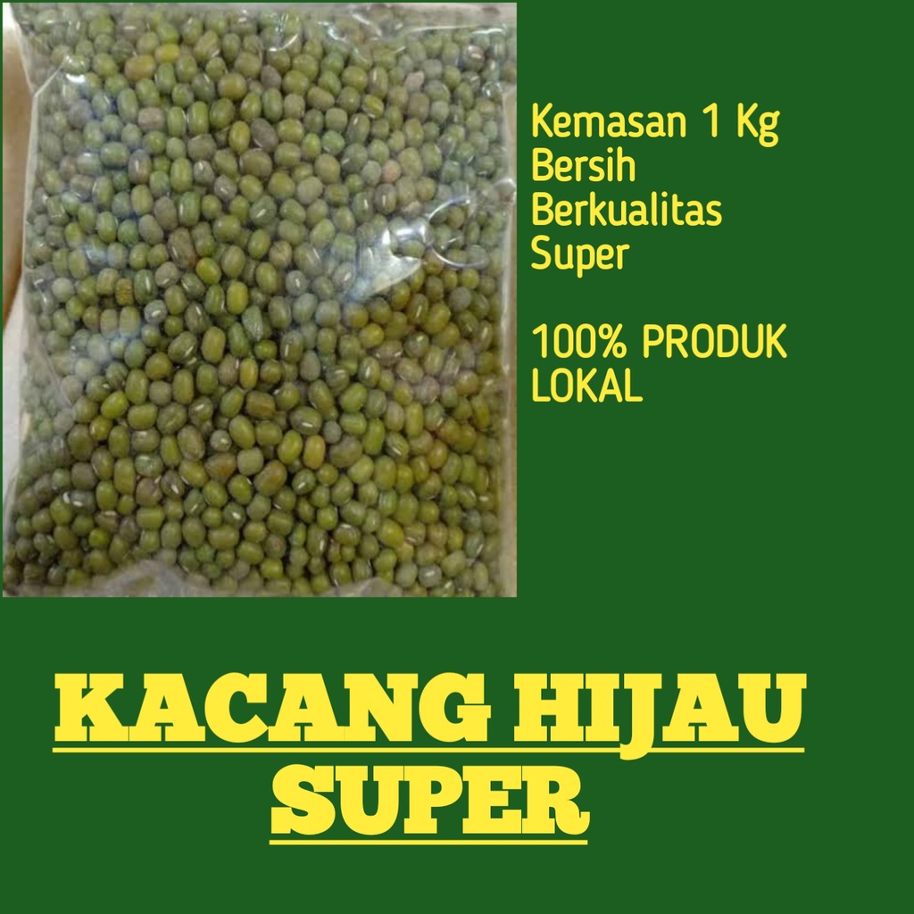 

Kacang Hijau Lokal 1Kg, Kacang Hijau Asli