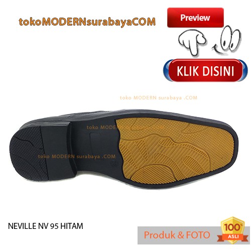 NEVILLE NV 95 HITAM sepatu pria sepatu pantofel slip on