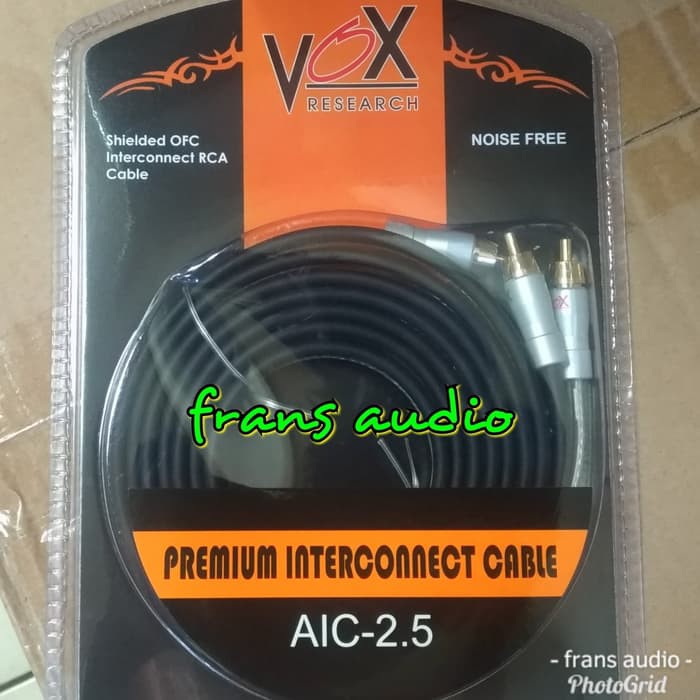 Bombastis  Kabel Rca Vox research Aic 2.5 / Vox Aic-2.5 / Rca Vox 2-5 meter HJ72