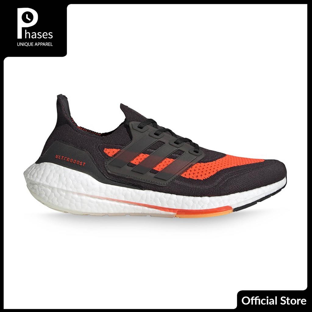 Adidas Ultraboost 21 Black Orange Original