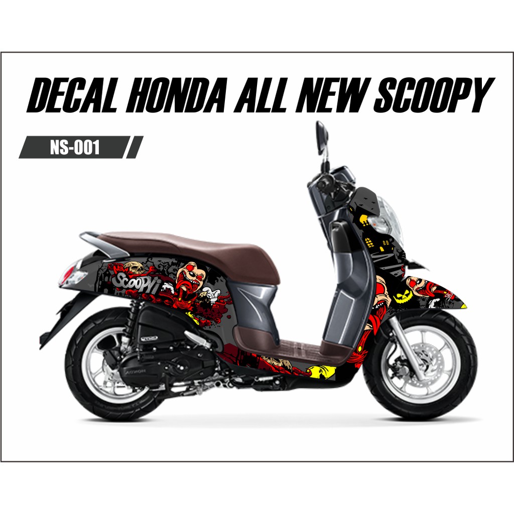 Sticker Decal Honda Scoopy New Full Body Zombie Shopee Indonesia